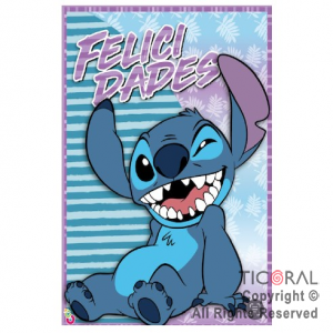 STITCH AFICHE FELIZ CUMPLE x 1